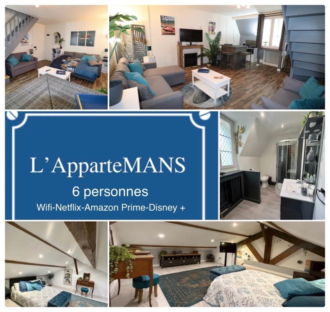 Duplex Au 2Eme Et De Notre Maison -Acces Au Jardin-Smart Tv-Streaming-Wifi ルマン エクステリア 写真